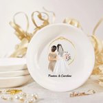 Henkilökohtainen morsiamen äiti Cartoon Character Trinket korut lautasen nimi Home Decor häät Bridal Shower lahja morsian äiti