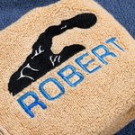 Gepersonaliseerde Bokshanddoek 100% Katoen met Geborduurde Naam Sportief Goed Training Verjaardagsgeschenk voor Boksers