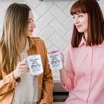 Personalisierte niedliche Ausdrücke Du wirst immer mein bester Tee Kaffee Keramik Emaille Glasbecher mit Namen Home Decor Geburtstagsgeschenk für Bestie Freund