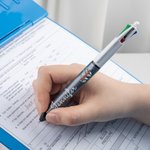 Personalisierter Geburtsblume Glitter 4-in-1 Kugelschreiber mit Namen Woche der Pflegekräfte Geburtstagsgeschenk für Krankenschwestern Lehrer