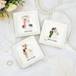 Henkilökohtainen morsiamen äiti Cartoon Character Trinket korut lautasen nimi Home Decor häät Bridal Shower lahja morsian äiti