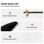 Personalisierte Cartoon-Mädchen Fliegende Geburtsblume Tragbare Kosmetiktasche mit Namen Geburtstag Jahrestagsgeschenk für Damen