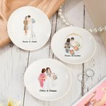 Henkilökohtainen morsiamen äiti Cartoon Character Trinket korut lautasen nimi Home Decor häät Bridal Shower lahja morsian äiti