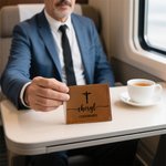 Personalized Cross PU Leather Wallet with Name Religious Baptism First Holy Communion Gift for Christian Men