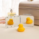 Personalised Cartoon Character Birth Flower Portable LED Double-Sided Makeup Mirror with Name Birthday Bridesmaid Gift for Women