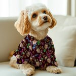 Personalized 1-3 Face Photos Fluorescent Pattern Pet Shirt Birthday Anniversary Gift for Dog Cat Lovers