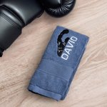 Gepersonaliseerde Bokshanddoek 100% Katoen met Geborduurde Naam Sportief Goed Training Verjaardagsgeschenk voor Boksers