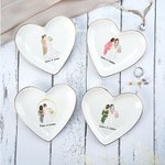 Henkilökohtainen morsiamen äiti Cartoon Character Trinket korut lautasen nimi Home Decor häät Bridal Shower lahja morsian äiti