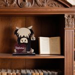 Personalized Funny Love Highland Cow Shelf Sitter with Name Desk Decor Birthday Gift for Highland Cow Lovers
