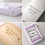 Personalised 52 Things I Love About You Playing Poker Cards with Box Long Distance Relationship Anniversary Gift for Couple