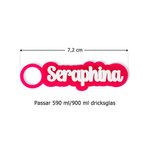 Personifierad flerfärgad glitter raised letter tumbler namnskylt tagg tillbehör för Stanley cup födelsedagspresent för kvinnor sportälskare