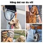 Personlig flerfärgad hundtassavtryck ben bajspåsehållare med 1 till 3 husdjursporträtt för utomhusaktiviteter födelsedagspresent till husdjursägare