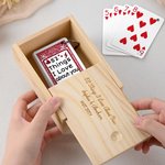 Personalised 52 Things I Love About You Playing Poker Cards with Box Long Distance Relationship Anniversary Gift for Couple