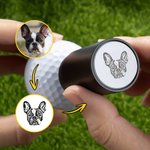 Personalized Pet Avatar Face Photo Golf Ball Stamp with Name Ball Identification Mark Birthday Club Training Gift for Golf Players Enthusiasts