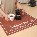 Henkilökohtainen kahvi elementti liukumaton kahvi baarimatto nimi pöydän sisustus avaaminen syntymäpäivälahja barista kahvin ystäville
