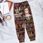 Personalisierte Sporthosen Jogginghosen im Bibliothek-Design mit Cartoon-Charakter Namen und Spruche Geburtstag Jahrestag Geschenk für Bücherwürmer