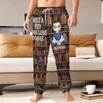 Personalisierte Sporthosen Jogginghosen im Bibliothek-Design mit Cartoon-Charakter Namen und Spruche Geburtstag Jahrestag Geschenk für Bücherwürmer