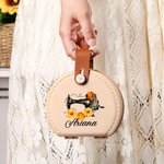 Personalizado Nacimiento Flor Kit de Herramientas de Costura Caja de Almacenamiento con Nombre Accesorio de Viaje Cumpleaños Aniversario Regalo para Amantes de la Costura Madre
