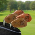 Personalized Leather Pet Cheering Golf Head Covers
