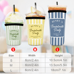 Personalizzato Addio al nubilato Design a strisce Can Cooler Sleeve con nome Località e data Spiaggia Addio al celibato Regalo per gli amici Besties