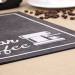 Henkilökohtainen kahvi elementti liukumaton kahvi baarimatto nimi pöydän sisustus avaaminen syntymäpäivälahja barista kahvin ystäville