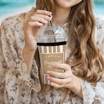 Personalizzato Addio al nubilato Design a strisce Can Cooler Sleeve con nome Località e data Spiaggia Addio al celibato Regalo per gli amici Besties