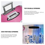 Personalized Sunset Cruise Cartoon Character Luggage Protective Cover Fits 18-32 Inches Suitcase with Name Birthday Gift for Family Travel Lover