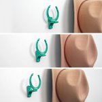 Personalized Horseshoe Multicolor Hat Rack Holder with Text Wall Decor Housewarming Birthday Gift for Cowboy