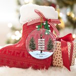 Personalised Vintage Lamp Post Sign Acrylic Hanging Ornament with Name and Year Tree Decor Christmas Gift for Family Friends