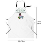 Gepersonaliseerd Retro Tuin Cartoon Karakter Verstelbaar Schort met Naam en Zak Tuin Essentiële Verjaardagscadeau voor familie tuinieren Lover