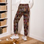 Personalisierte Sporthosen Jogginghosen im Bibliothek-Design mit Cartoon-Charakter Namen und Spruche Geburtstag Jahrestag Geschenk für Bücherwürmer