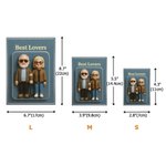 Personalised 3D Effect Photo Character ABS Building Brick Puzzles with Title Room Decor Anniversary Birthday Gift for Family Friends