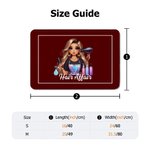 Tapis de porte antidérapant personnalisé avec texte Salon de coiffure Barber Shop Accessoires Cadeau d'ouverture pour coiffeur Amoureux des cheveux