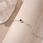 Personalized Angel Wing Projection Photo Bracelet with I Love You in 100 Languages Memorial Gift for Loss of Loved One