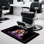 Tapis de porte antidérapant personnalisé avec texte Salon de coiffure Barber Shop Accessoires Cadeau d'ouverture pour coiffeur Amoureux des cheveux