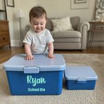 Personalised Text Name Multicolor Waterproof School Memories Box Label Graduation Keepsake End of School Gift for Boys Girls