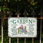 Henkilökohtainen Retro Puutarha Sarjakuvahahmo Metalli merkki nimi Garden Decor Housewarming syntymäpäivälahja naisille miehille puutarhanhoito ystäville