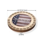 Personalised American Flag Design Portable Wooden Cribbage Board with Pegs and Poker Camping Outdoor Activities Birthday Gift for Cribbage Lovers