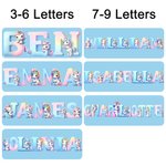 Henkilökohtainen Söpö Dinosaurus Fantasy Yksisarvinen Vedenpitävä tarra nimi Koulutarvikkeet Takaisin kouluun Syntymäpäivä Lahja lapsille