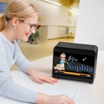 Gepersonaliseerde Potlood Dispenser met Achternaam Waardering Lerarendag Terug naar School Gift voor Leraren Collega's