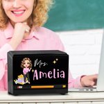 Gepersonaliseerde Potlood Dispenser met Achternaam Waardering Lerarendag Terug naar School Gift voor Leraren Collega's