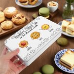Personalised 1-12 Cute Cartoon Biscuits Food-grade Biscuit Storage Tin with Name and Text Party Favors Birthday Gift for Family Baking Lovers