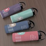 Personalized Motivational Quotes Initial 15 oz Water Bottle with Name and Handle Birthday Office Gift for Coworkers Office Workers