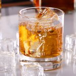 Personalised I'm Playing Golf 10 oz Old Fashioned Rock Whiskey Glass with Engraved Name Anniversary Birthday Gift for Golfers Whiskey Lovers