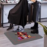 Tapis de porte antidérapant personnalisé avec texte Salon de coiffure Barber Shop Accessoires Cadeau d'ouverture pour coiffeur Amoureux des cheveux