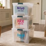 Personalised Text Name Multicolor Waterproof School Memories Box Label Graduation Keepsake End of School Gift for Boys Girls