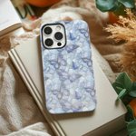 Personalized Butterflies Faux Stained Glass Phone Case with Name for iPhone Samsung Anniversary Birthday Gift for Friend Family Butterfly Lovers