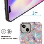 Personalized Butterflies Faux Stained Glass Phone Case with Name for iPhone Samsung Anniversary Birthday Gift for Friend Family Butterfly Lovers