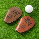 Personalized Leather Pet Cheering Golf Head Covers