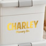 Personalised Text Name Multicolor Waterproof School Memories Box Label Graduation Keepsake End of School Gift for Boys Girls